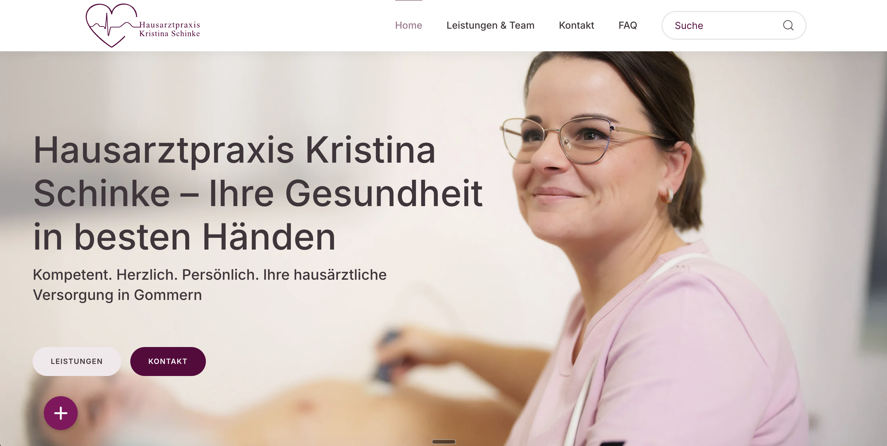 Referenz: Website für Hausarztpraxis Kristina Schinke (Allgemeinmedizin)